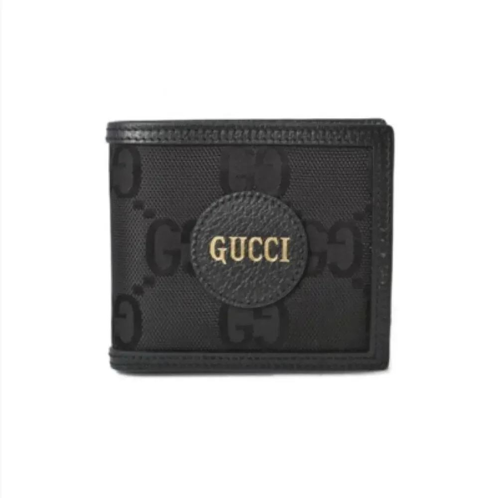 NIB Gucci Off the Grid GG Monogram Bifold Wallet Nylon Black A502